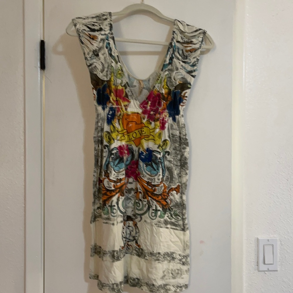 Boutique Ed Hardy like dress 100% cotton size S/M